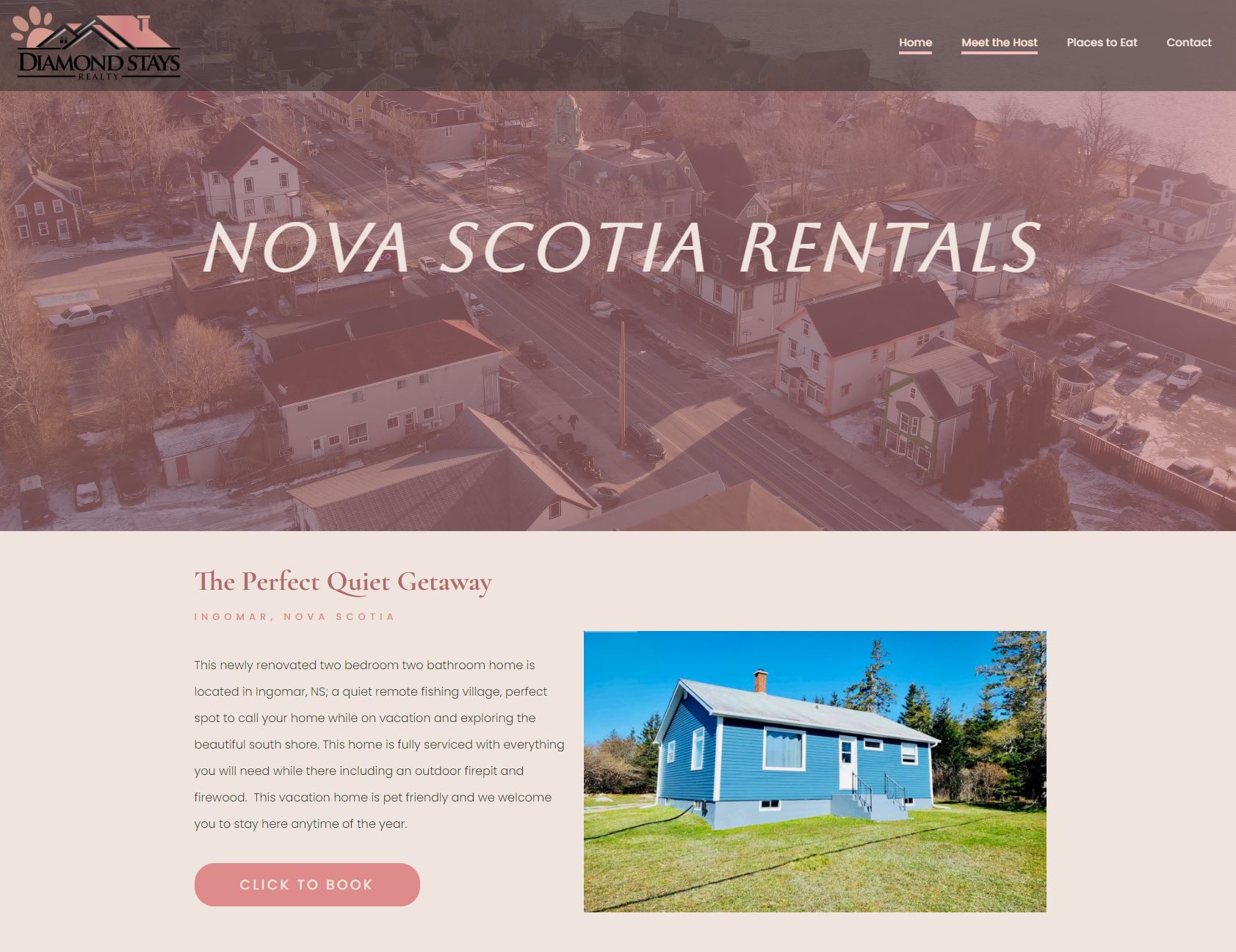 Diamond Stays - Business Website